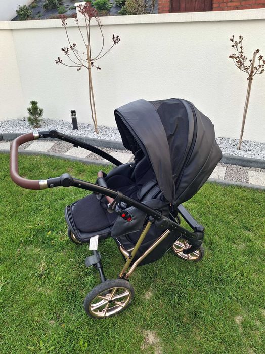 BabyActive Musse Ultra - Wózek Głęboko-Spacerowy 2w1 BLACK/ROSE GOLD