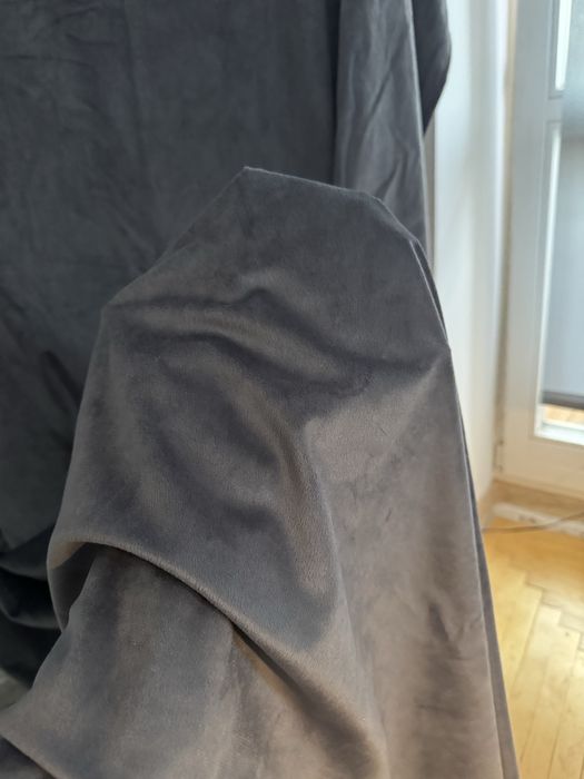 Штори велюрові. Велюр. Сірі