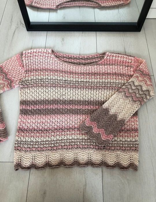 Ażurowy sweterek L/XL