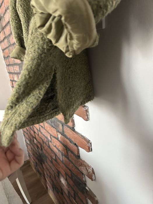 Damska luźna kurtka baranek na guziki