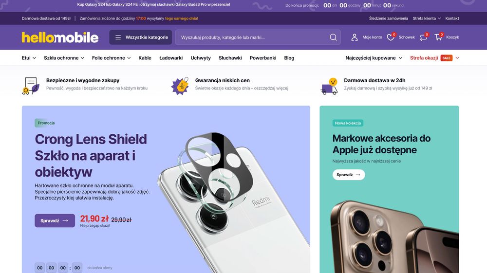 Sprzedam sklep internetowy Hellomobile.pl – marka, logo,  wsparcie