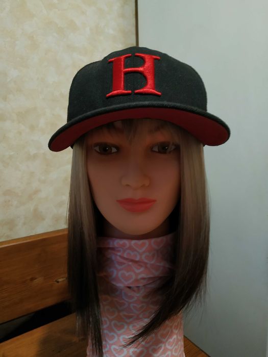 Бейсбольная кепка с буквой H, New Era 59Fifty Fitted Hat обсяг 57-59см