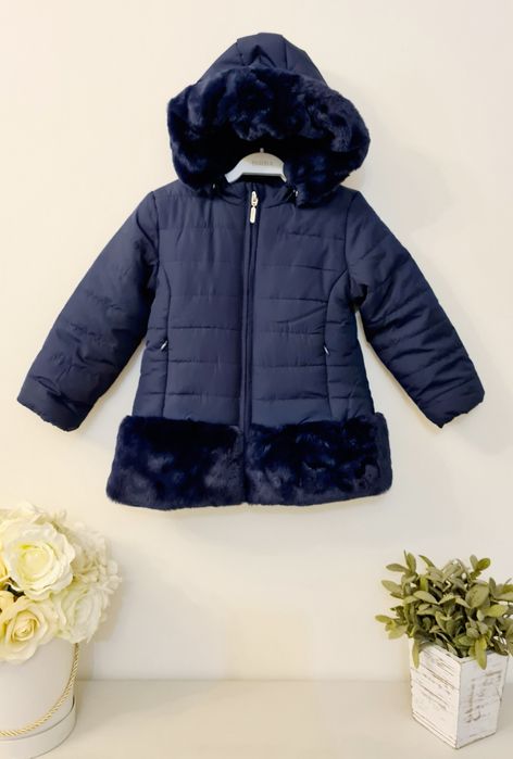 Birba piękna włoska kurtka zimowa futerko ciepłe Nowe 92-98