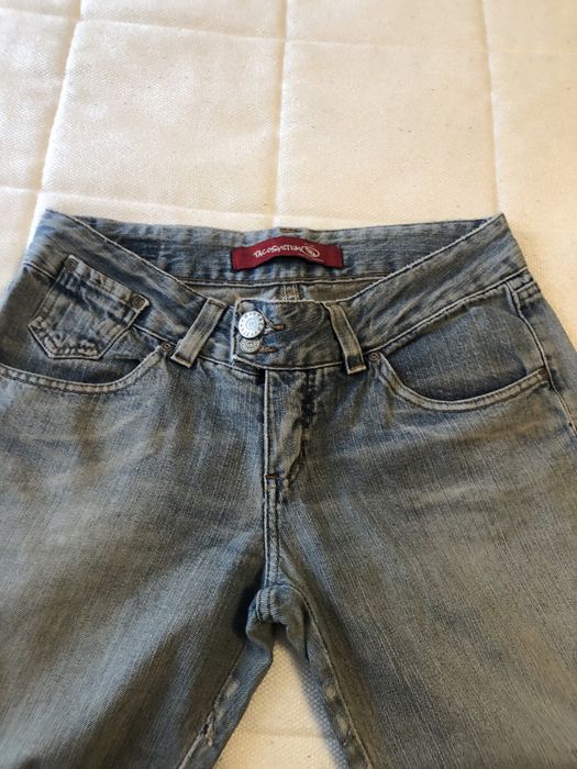 Calça de ganga cropped