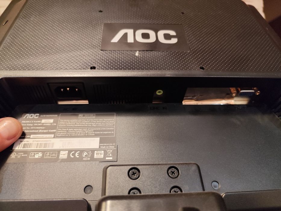 Monitor AOC 19" czytaj opis