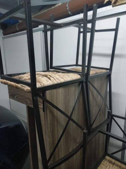 Mesas de ferro para casa ou jardim em preto