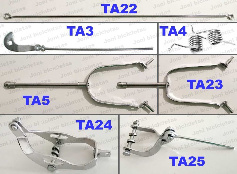 Travões de alavanca (SISTEMA CENTRAL) de bicicleta pasteleira