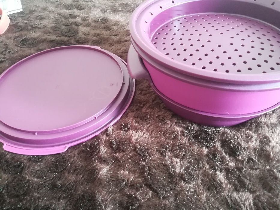 Tupperware micro gourmet cozinhar a vapor
