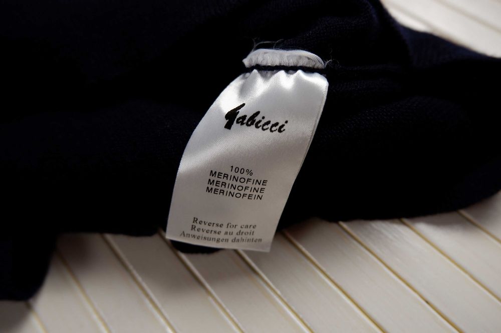 Жилет мужской из мериносовой шерсти синий шерстяной L XL жилетка