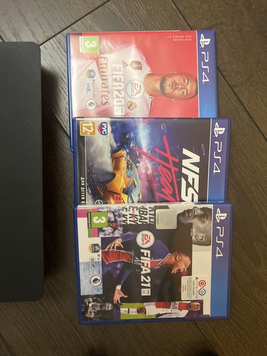 Ps 4 slim 500gb та 3 гри