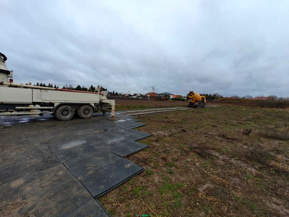 Maty drogowe, płyty drogowe, droga tymczasowa