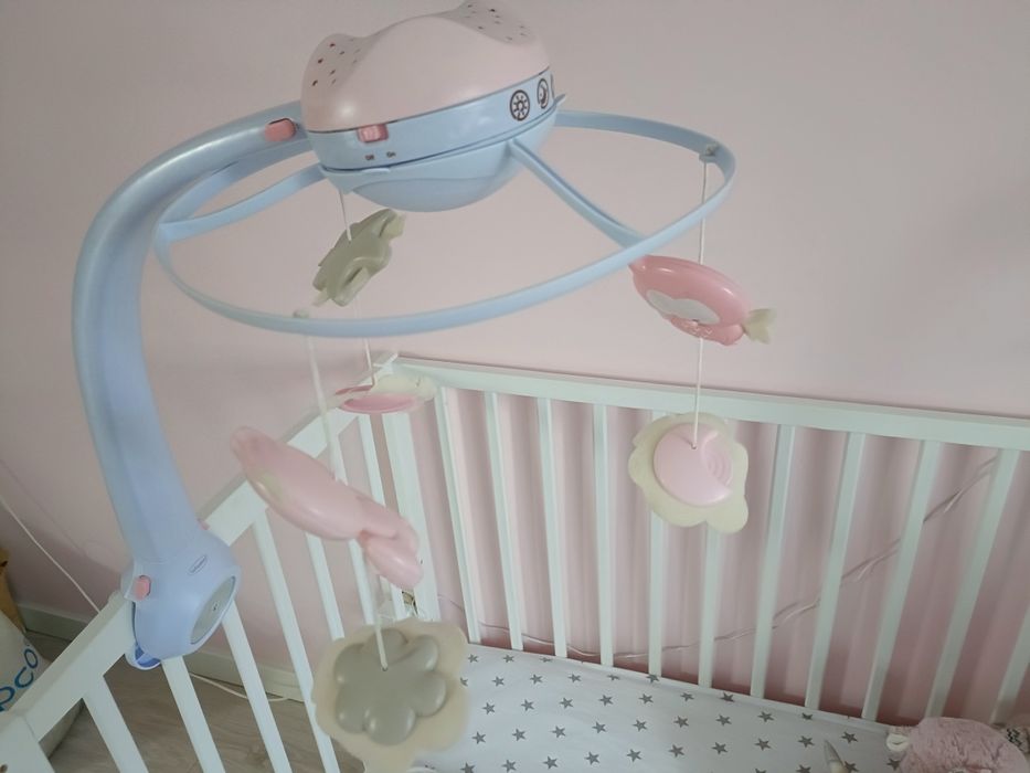 INFANTINO Projektor - Muzyczna Karuzela 3w1 Pudrowy róż