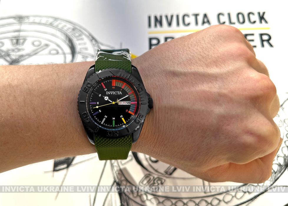 Мужские часы Invicta 44736 Pro Diver Green 44 mm. 100 MT.