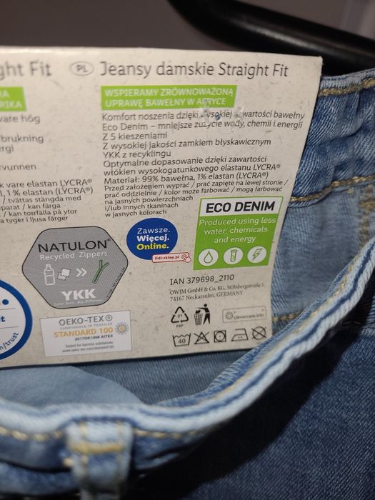 Spodnie damskie jeansowe