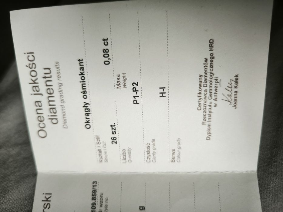 Pierścionek zloty próba 585