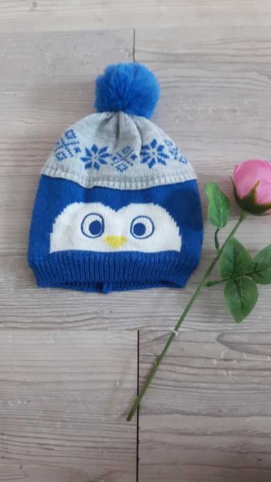Czapka Jesień Zima rozmiar 86cm