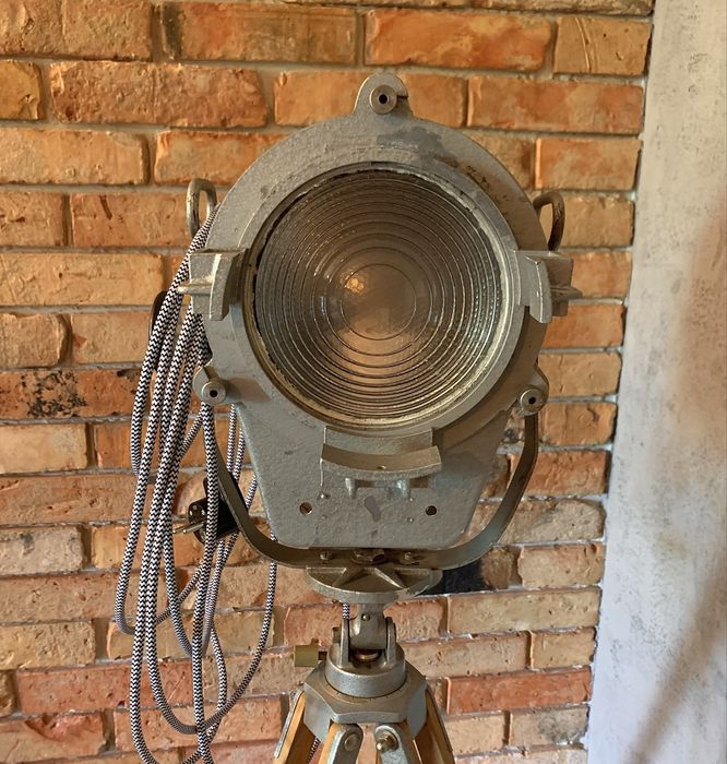 Lampa Prl podlogowa Loft  zabytek Prl