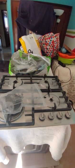 Placa de Gás HISENSE GM663X (Gás Natural - 60 cm - Inox)