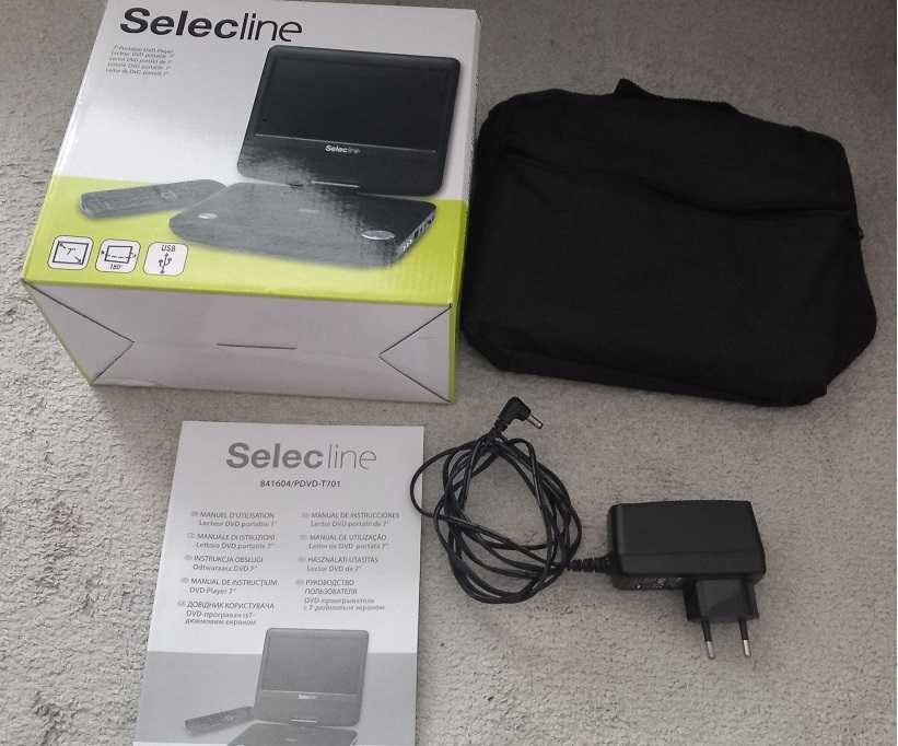Leitor portátil de DVD Selecline T701 - Portes incluídos