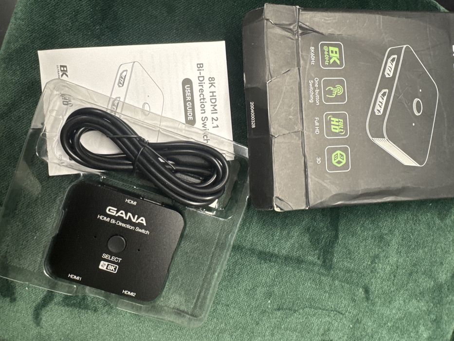 Gana hdmi 2.1 switch 8k nowy
