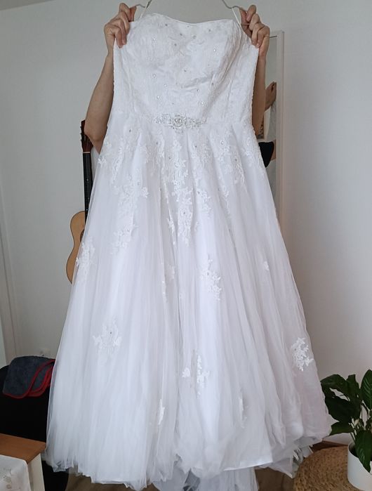 Suknia ślubna plus size princessa A 48/50