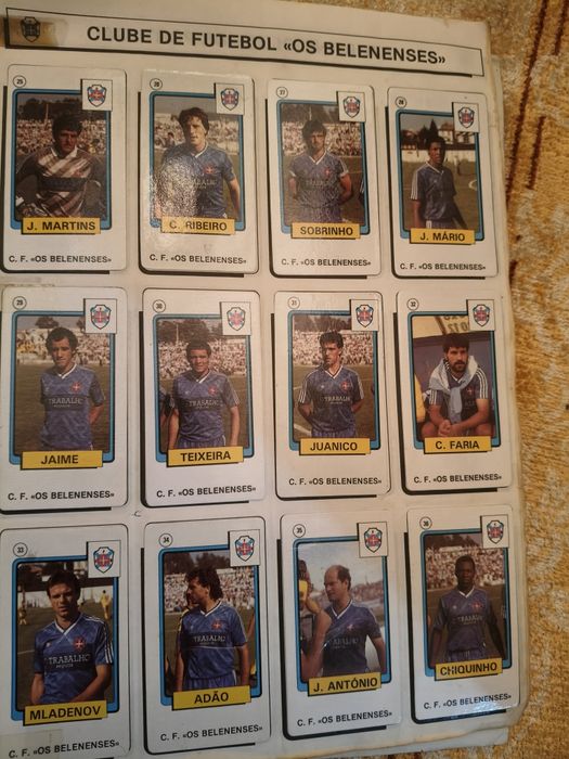 Caderneta de futebol época 1988/89