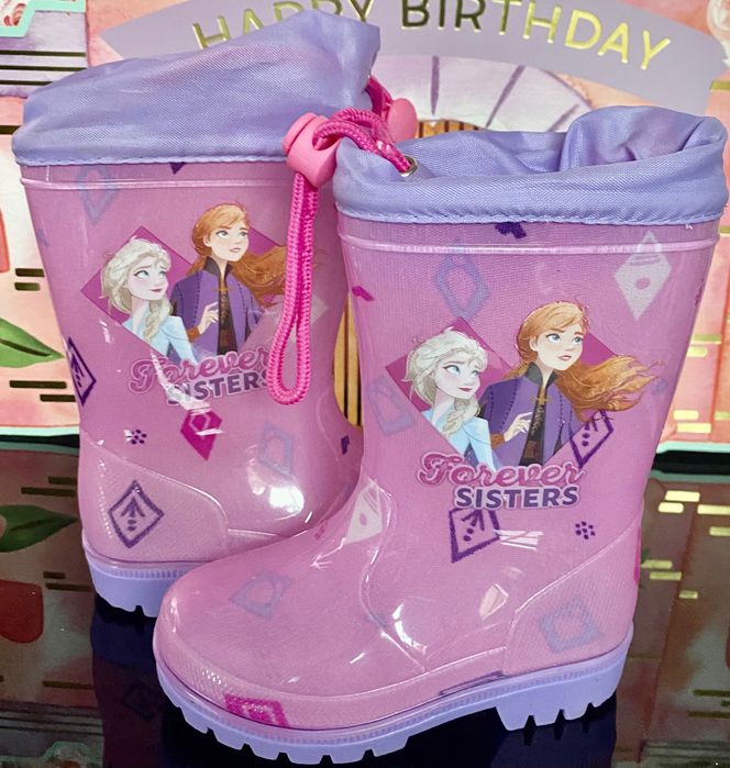 Elza, Elsa,  Frozen, Kraina lodu kalosze  NOWE rozmiar 22/23