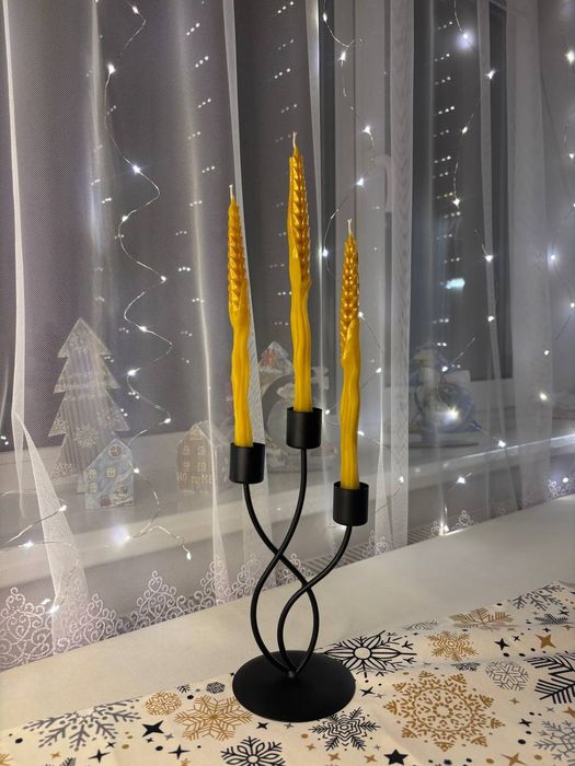 Свічка-колосок із бджолиного воску