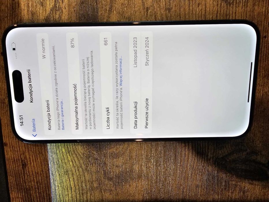 Iphone 15 Pro Max 256Gb Bat:87% Gwarancja/SklepGSM/Lwsk