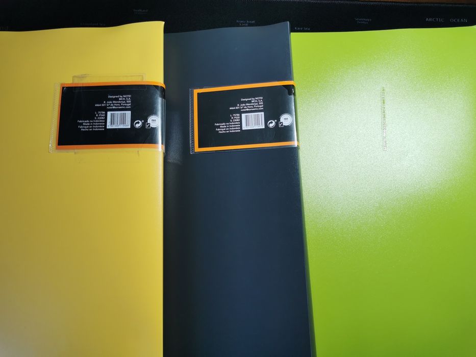 Portefólios escolares Note A4 como novos