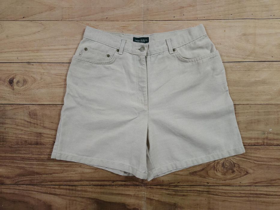 LAUREN JEANS Ralph Lauren Spodenki Jeans Cotton Linen r. 12