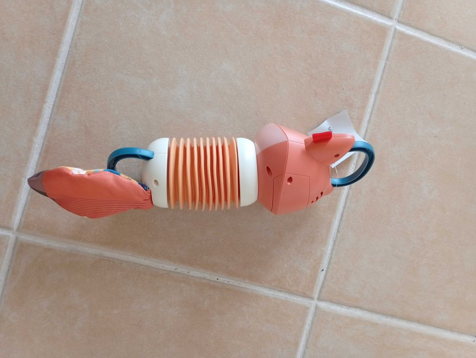 Brinquedo musical raposa concertina acordeão