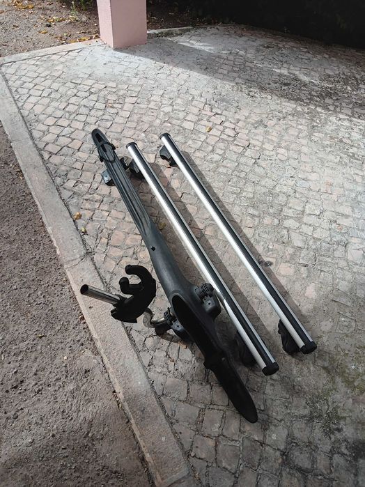 Suporte bicicleta e barras laterais