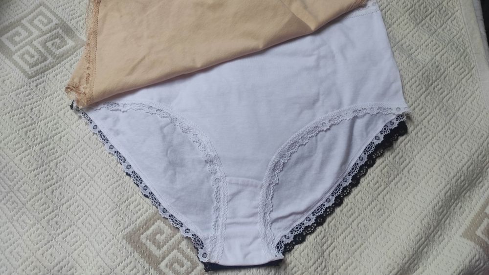 3 pary majtek bielizna czarna beżowa biala moraj 4xl 48 maxi bikini ba