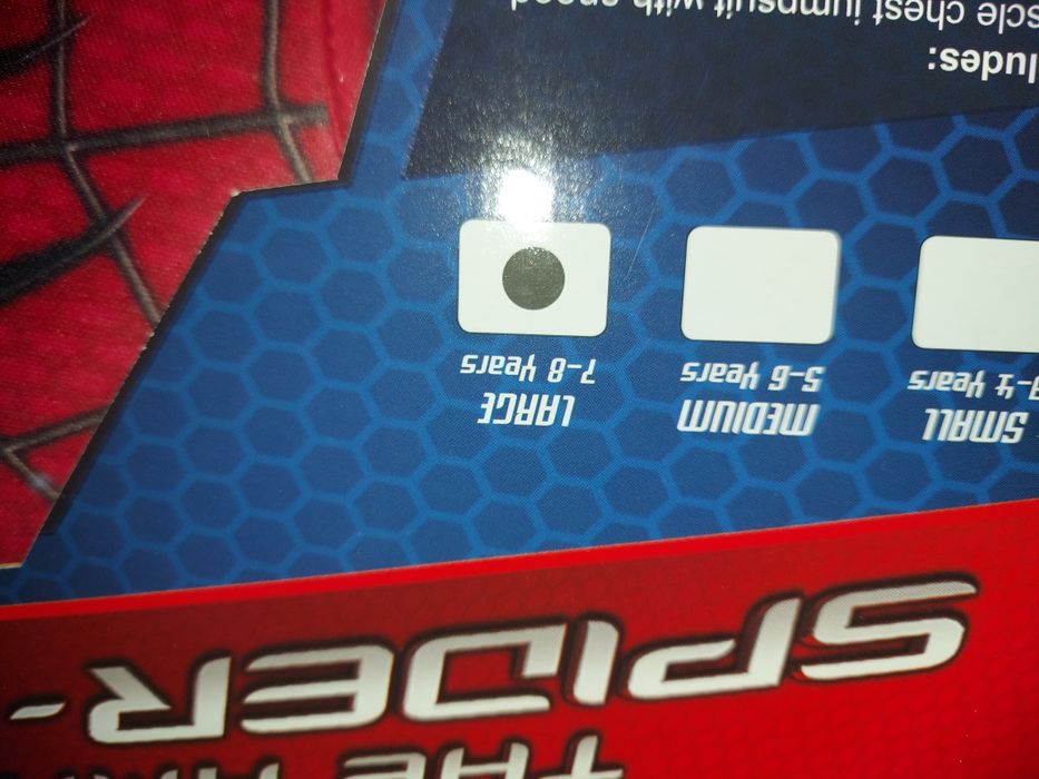 Fato de carnaval homem aranha