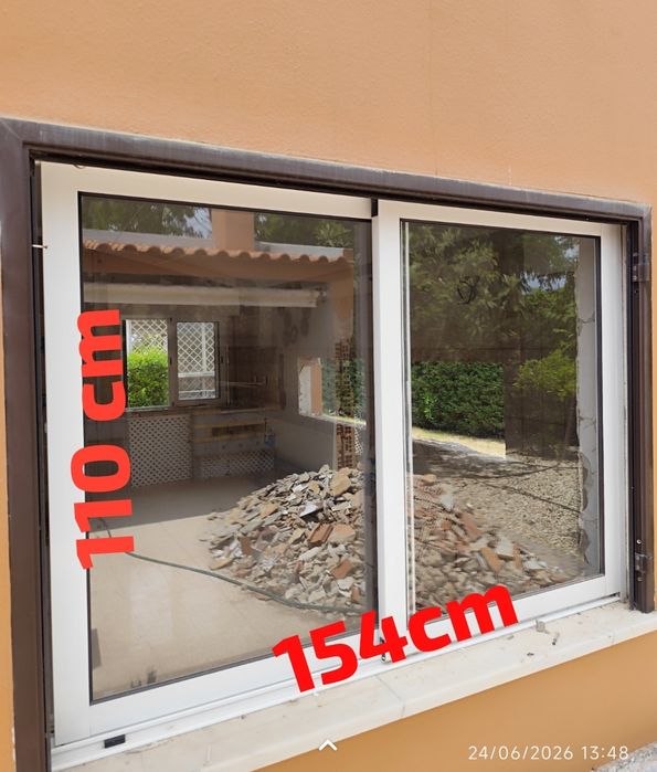 Vende se janela, aluminio vidrio duplo