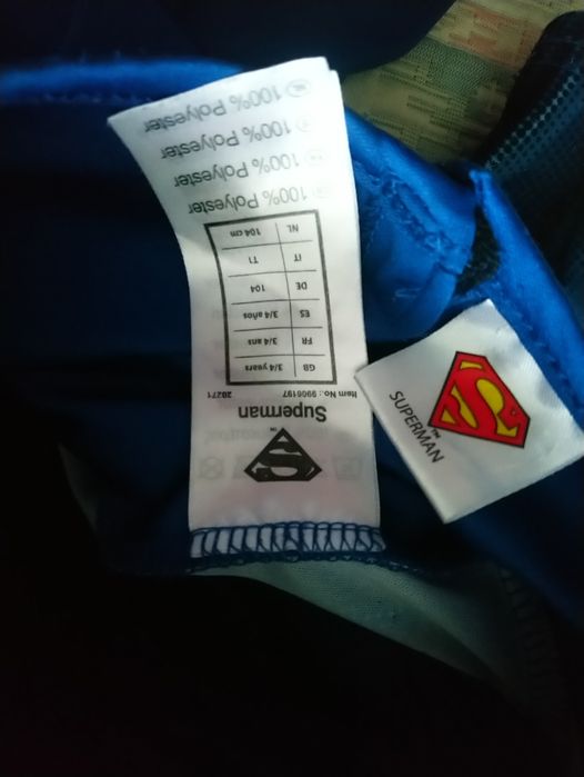 Карнавальний костюм Супермен Superman на 3-4 роки