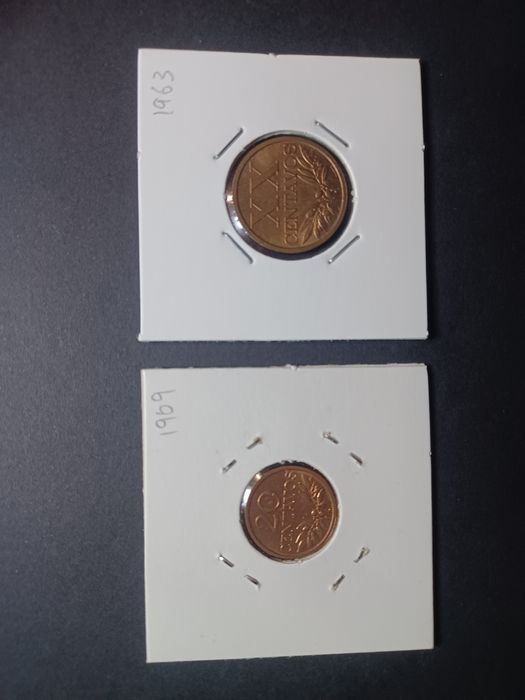 Moedas Portugal 20 centavos - Numismática