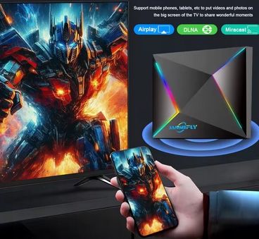 Dekoder Tv Box Janmifly R69Plus Android Wifi Bluetooth Ultra Hd 4/64GB