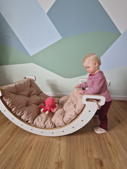 Bujak montessori 3w1 - z zjeżdzalnią/scianką i poduszką