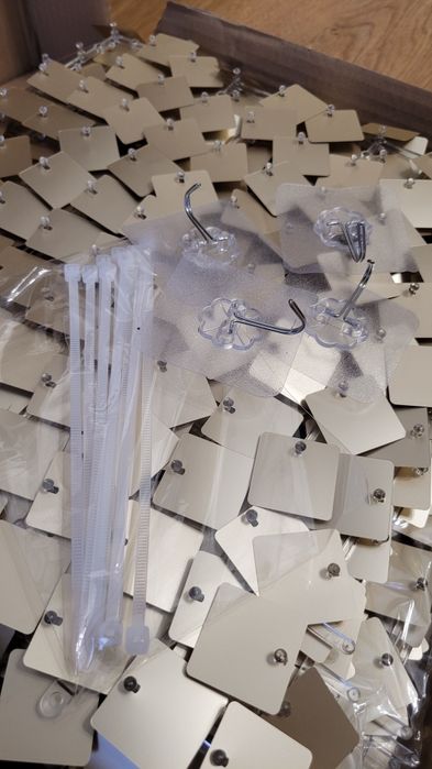 12 paneli cekinowych złote matowe do ścianki balonowej