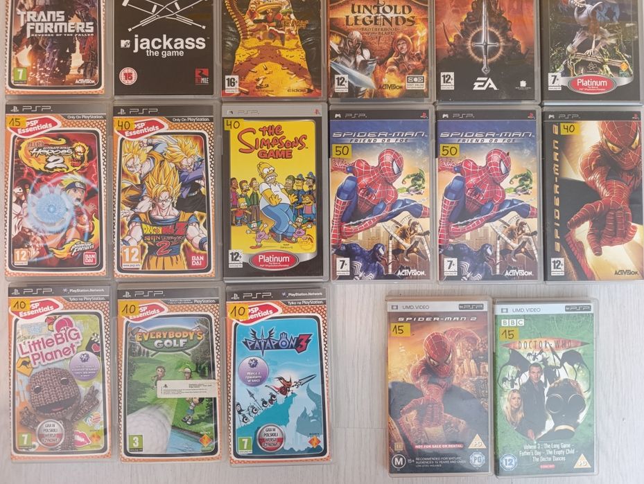 Kolekcja gier na PSP * PlayStation Portable gry * Sprawdź * Wysyłka *