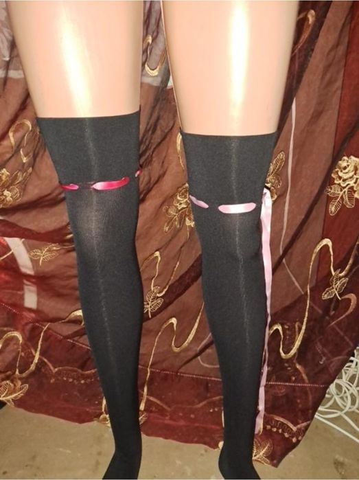 Чулки,сетка,ленты,есть беж