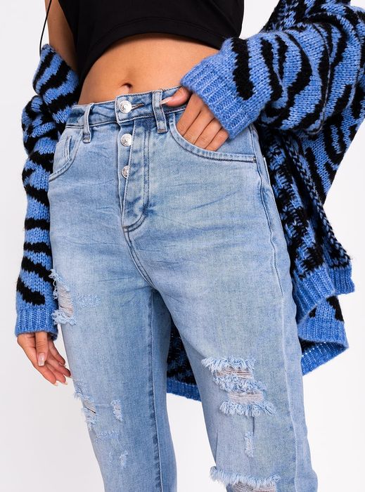 Jeansy damskie MoM Fit