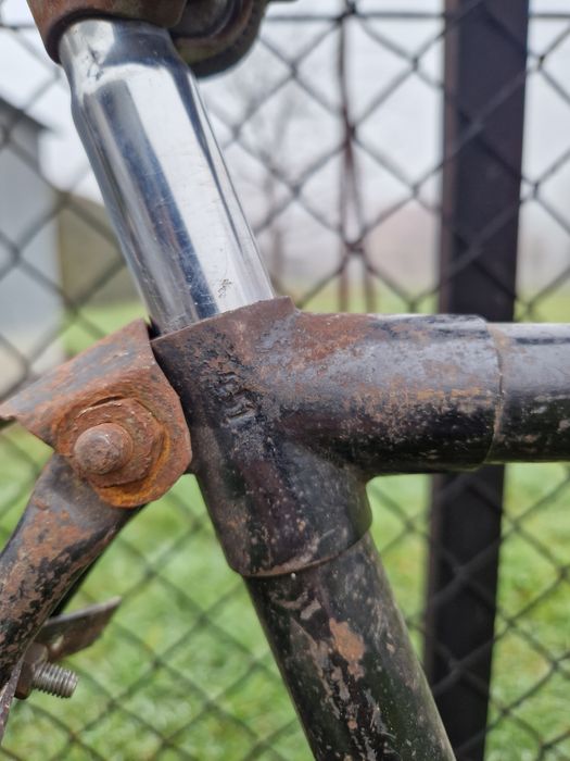 Stary zabytkowy przedwojenny polski rower rybowski Kamiński łucznik