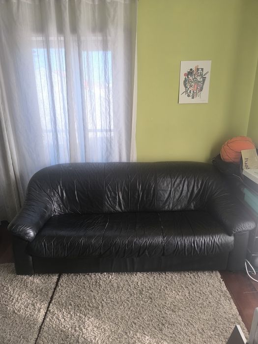 Sofá de couro usado