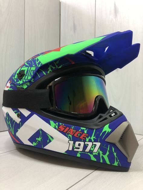 Мото шолом fox racing/эндуро шолом + окуляри