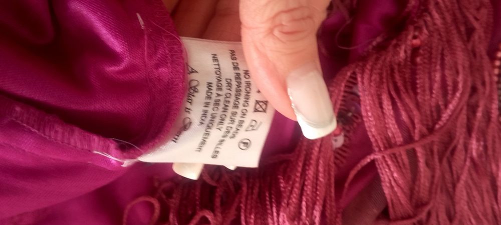 Sukienka koraliki frędzle