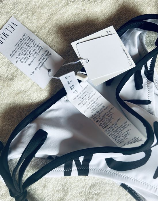 Bikini Moschino biało-czarne, nowe 38
