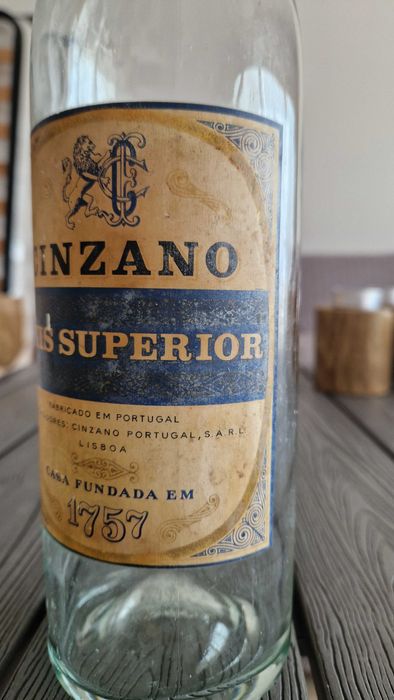 Garrafa de cinzano vintage